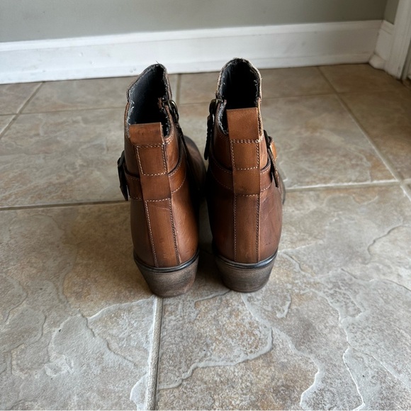 NEW Roan By Bed Stu Uma Brown Distressed Ankle Boots​ - Picture 5 of 7